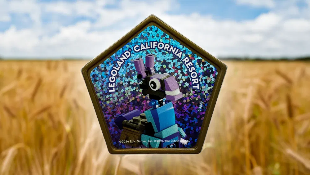 A Loot-Filled Collectible – LEGOLAND's Fortnite Supply Llama Pop Badge